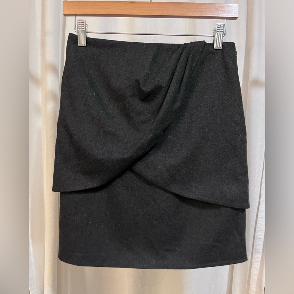 Ralph Lauren Merino Wool Charcoal Grey Skirt